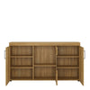 Axton Bronxwood Cortina 3 Door Glazed Sideboard in Grandson Oak