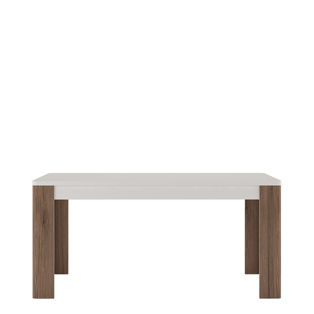 Axton Bronxdale 160 cm Dining Table + 6 Milan High Back Chair Grey