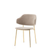 Mayfield Worrall Taupe Dining Chair Gold Legs (Discontinued )