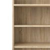 Axton Trinity Bookcase 5 Shelves with 2 Drawers and 2 Doors in Oak