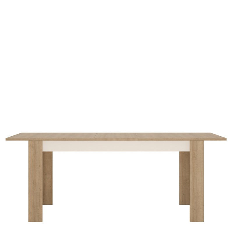 Axton Woodlawn Large Extending Dining Table 160/200 cm + 4 Milan High Back Chair White