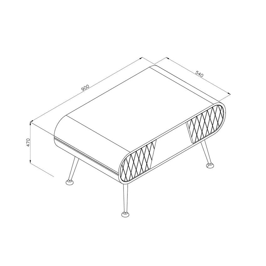 Jual Furnishings Astana Coffee Table Grey Mist JF911