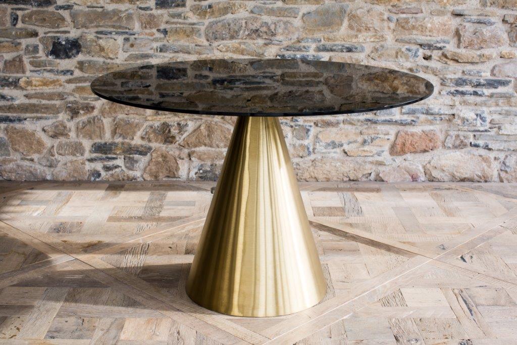 Gillmore Space Essentials Circular Side Table Black