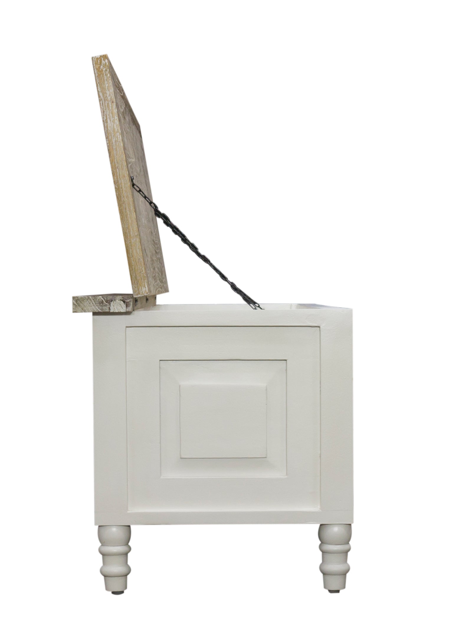 Bodiam Rochester Storage Bench or Trunk Antique White