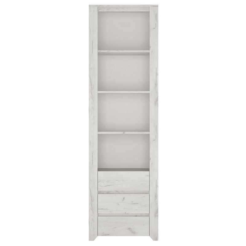 Axton Baychester Tall Narrow 3 Drawer Bookcase