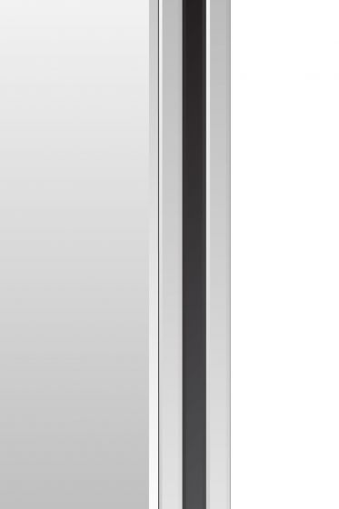 Carrington Black All Glass Dress Mirror 120 x 40 CM