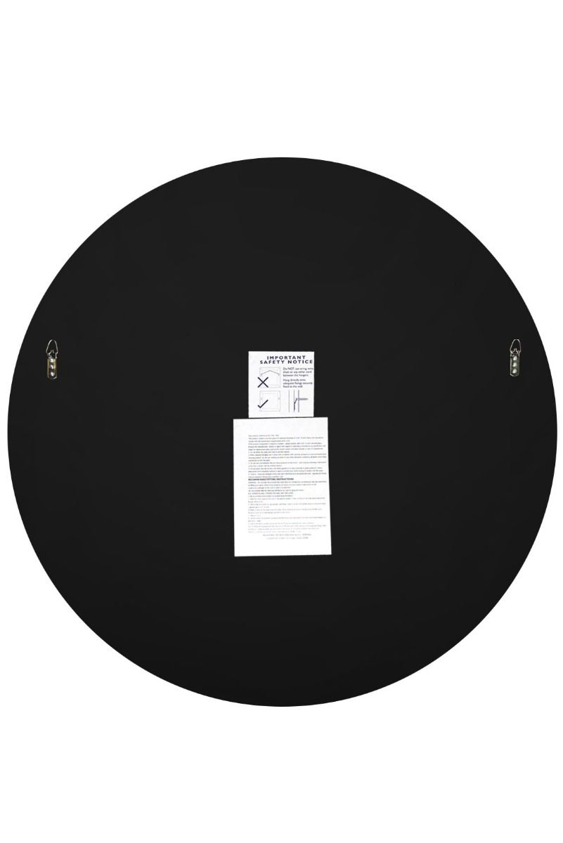 Carrington All Glass Bevelled Classic Design Round Mirror 110 x 110CM